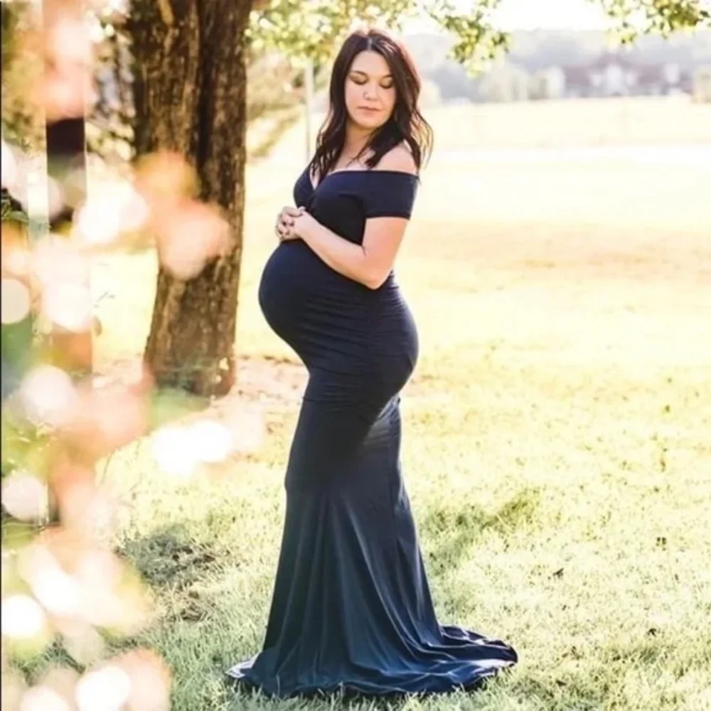 PinkBlush off the shoulder sweetheart mermaid maxi - Picture 6 of 9